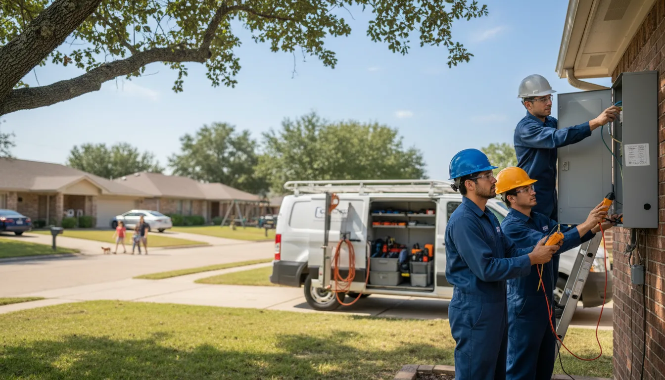 Certified electrician providing emergency electrical services in Kampsville, IL